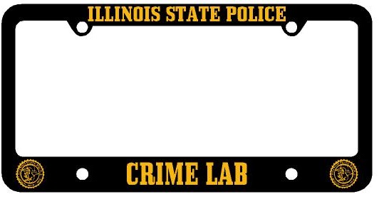 Crime Lab Plate Frame